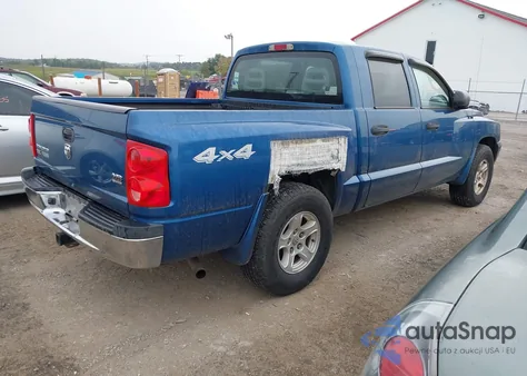 2005 Dodge Dakota Slt из США, поврежденный, VIN 1D7HW48N45S269497